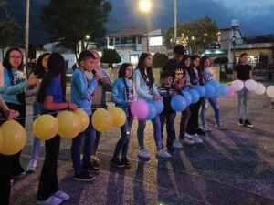 Oración en medio del Rosario Misionero